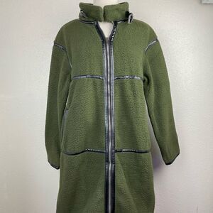 PrettyGarden Full Zip Long Fleece Jacket Size L EUC